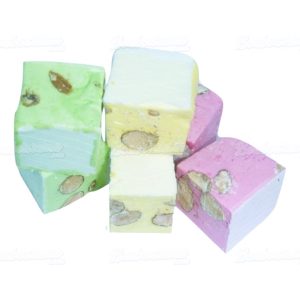 Nougat cubes assortis